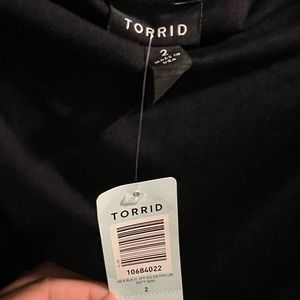 Torrid off shoulder peplum shirt